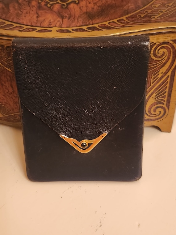 Vintage cigarette case with - Gem