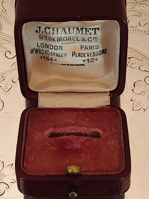 RARE Antique Chaumet Ring Presentation Box