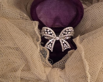 Sterling Silver Cubic Zirconia Romantic COQUETTE Bow Ring