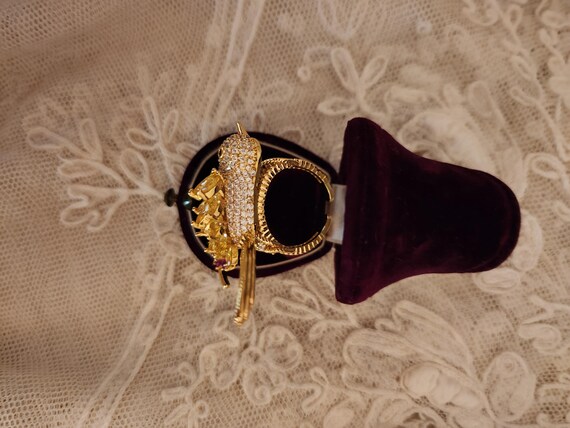 Whimsical Bird on a Branch  Multi Color C Z State… - image 6