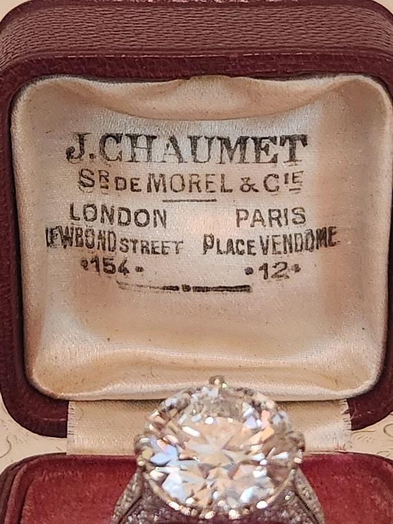 RARE Antique Chaumet Ring Presentation Box - image 3