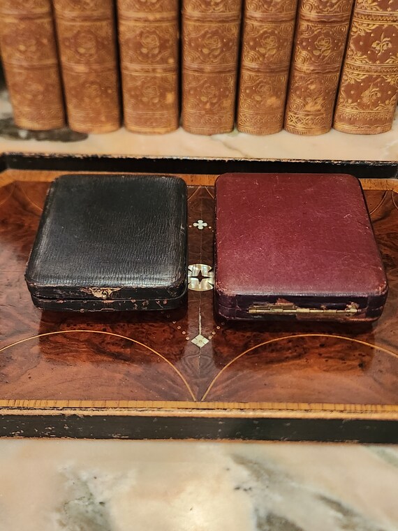 A Pair of Edwardian Pocket Watch Presentation Boxes Gem