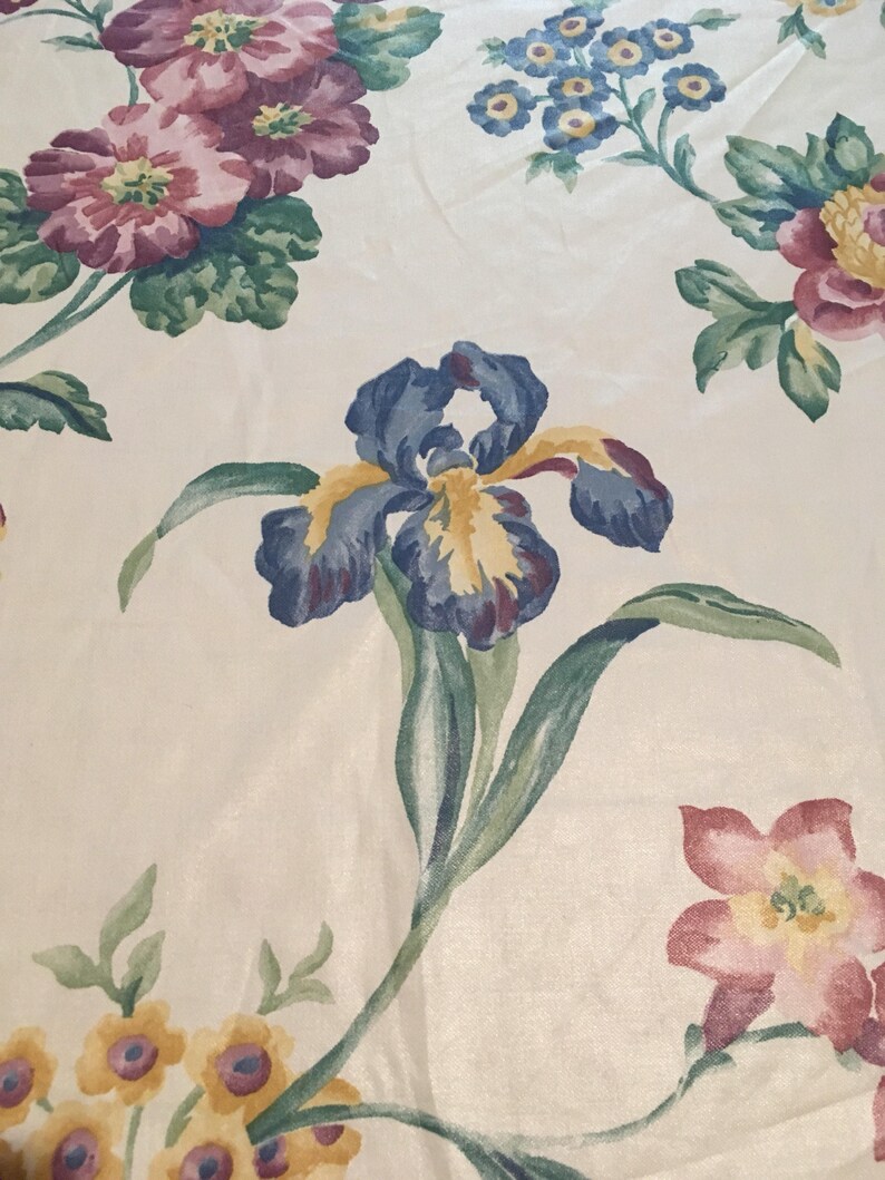 54 Large Blooms Designer 5th Avenue Floral Cotton Upholstery