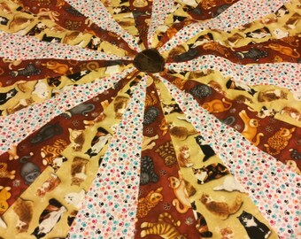Katze runden Quilt