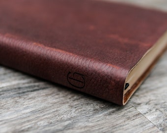 Biblia ESV de cuero fino de grano completo - Marrón guijarro, Biblia personalizada encuadernada a mano con tapa reencuadernada, Biblia con letra estándar y grande