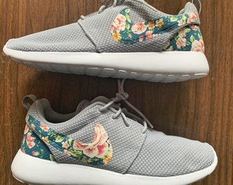 Floral Nike Roshe Etsy