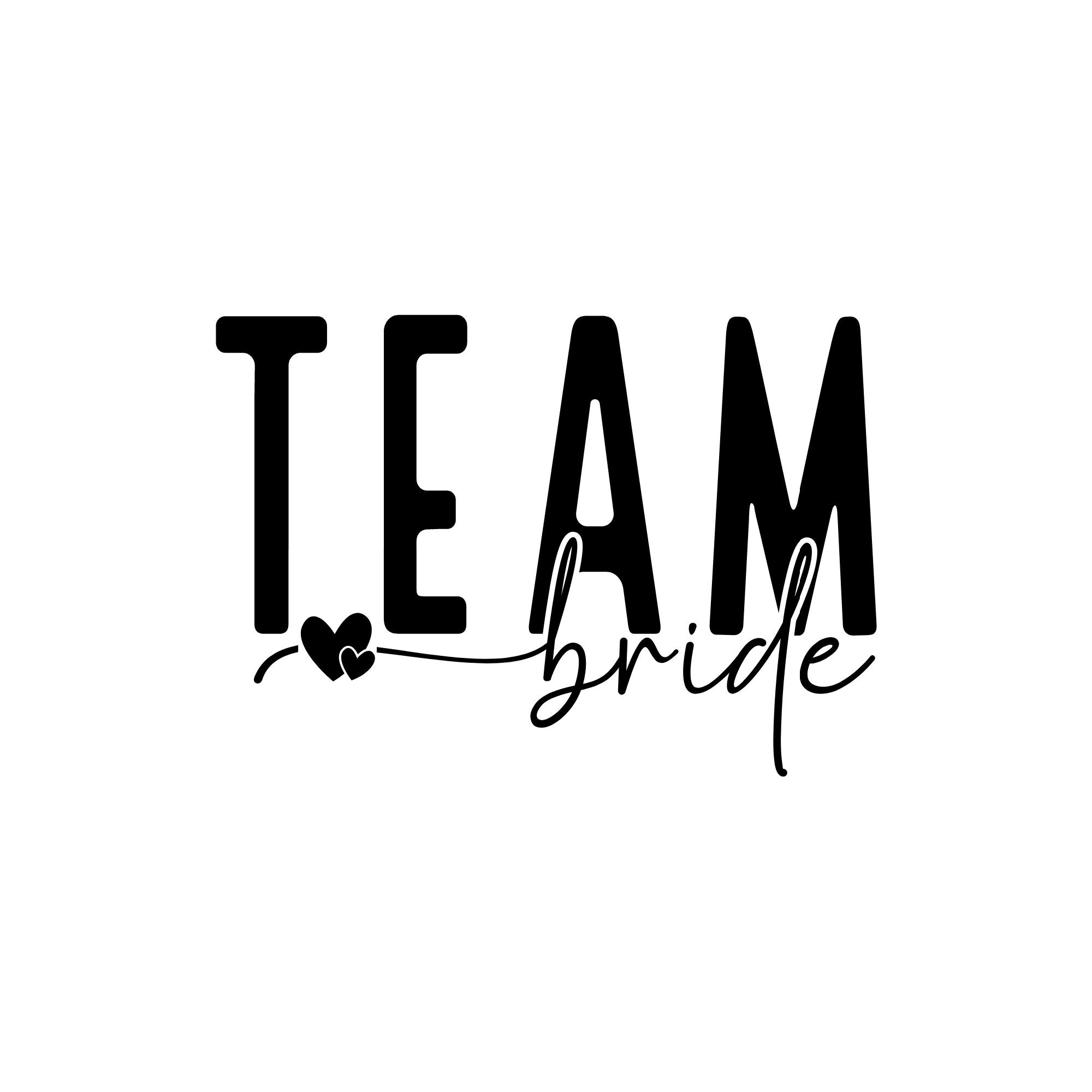 Team Bride SVG - Bride - Wedding SVG - Bride Tribe - Digital File - Etsy
