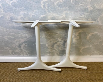 Pair of spare Goerge Nelson pedestal Table legs, Herman Miller