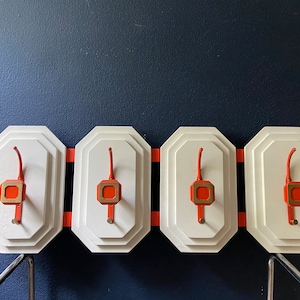 1970s Italian Wooden Coat Rack, Mid century