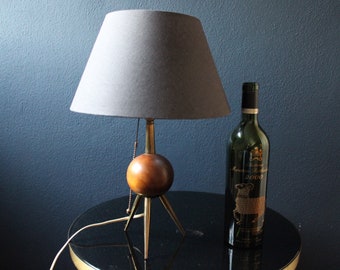Teak Table Lamp 60s Mid Century modern Danish