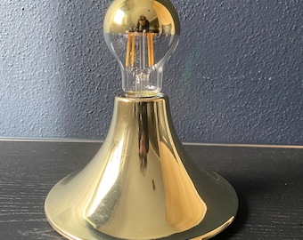 Droplet Shaped Wall / Ceiling Light Brass Mid Century Style