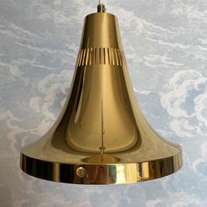 Polished Brass Pendant Light by Hans-Agne Jakobsson, Sweden, 1960s (T598)