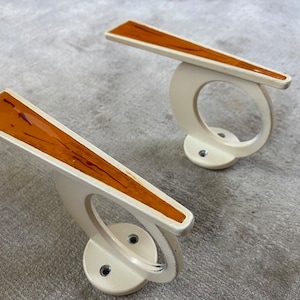 Pair of Coat Hooks 70s Mid Century Modern Vintage