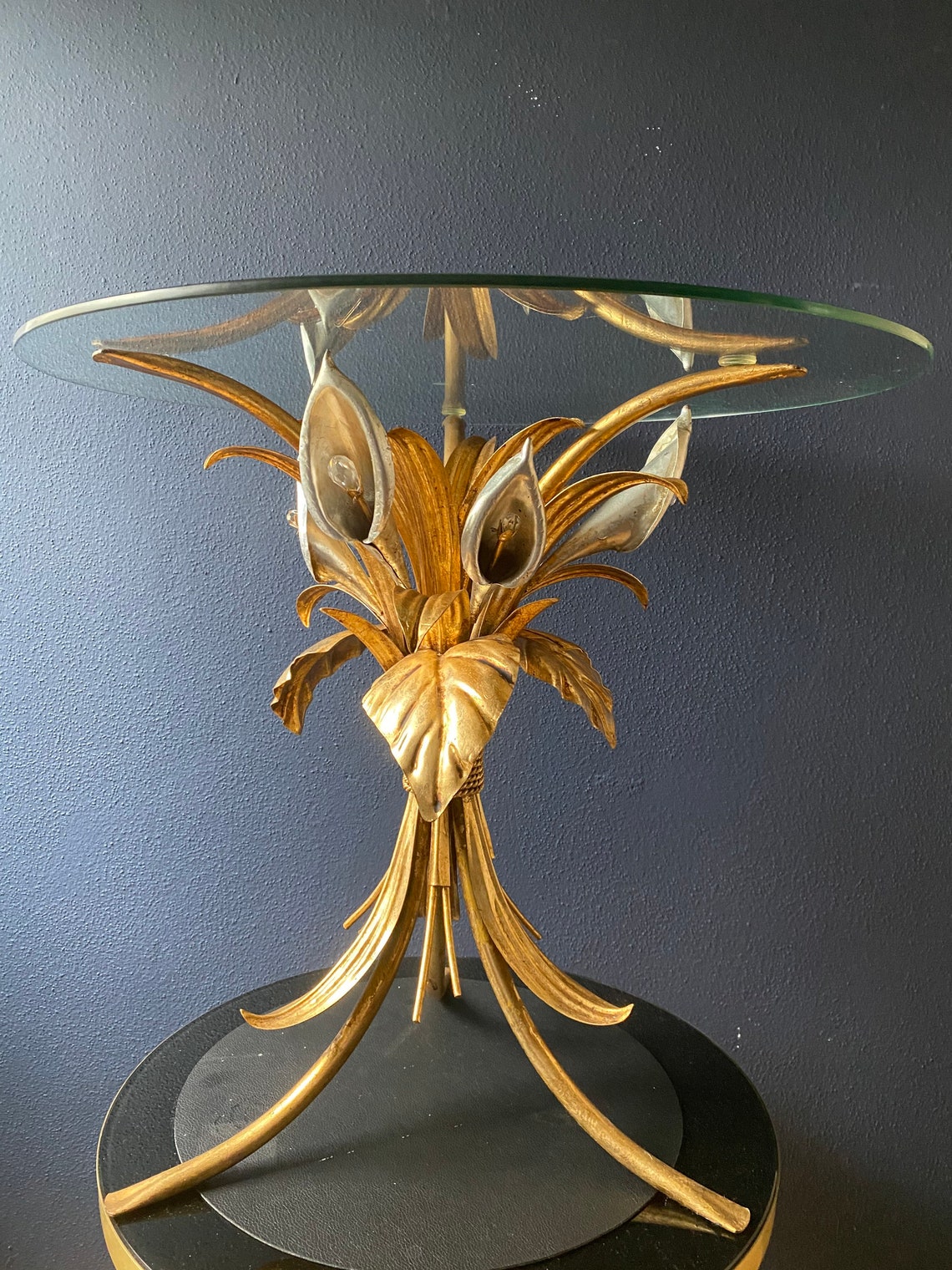 Hans Kögl Gilt Coffee side table 60s Hollywood Regency Etsy