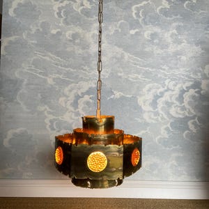 Hexagonal Pendant Light by Svend Aage Holm-Sørensen, Denmark, 1960s