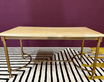 Cream Colored  Lounge Table by Aldo Tura, Italy 1960s