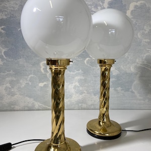 Brass XL Art Deco Table Lamp Hollywood Regency