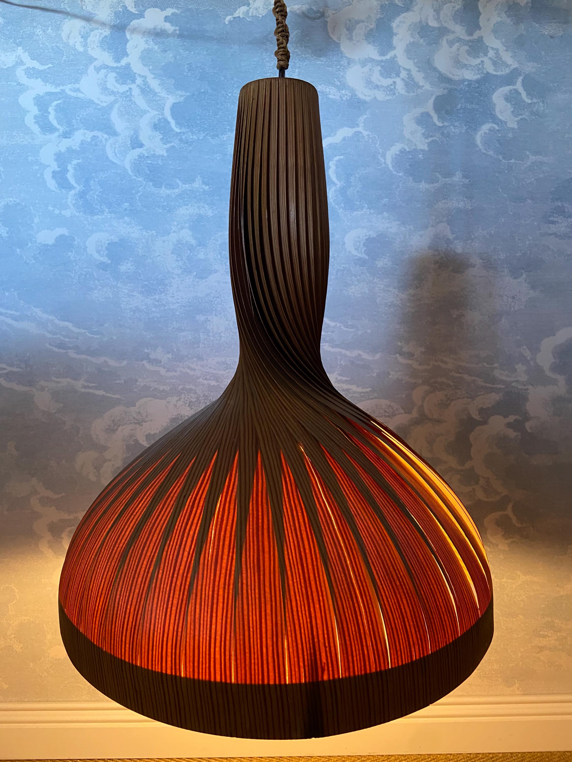 XXL Hans-agne Jakobsson Spiral Pendant Lamp, Sweden, 1960s - Etsy