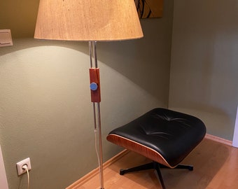 Temde Teak 60s Mid Century Modern Floor Lamp