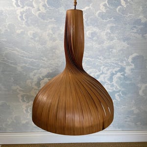 XXL Hans-Agne  Jakobsson Spiral Pendant Lamp, Sweden, 1960s