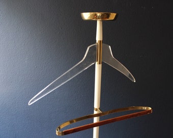 Elegant Valet Stand / Dress Boy  Clothes Rack 60s Hollywood Regency