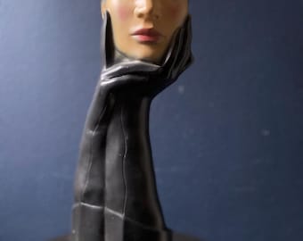 Christian Dior Advertising Sculpture &quot;Gloved Lady&quot; in Black, France, 1950&#39;s