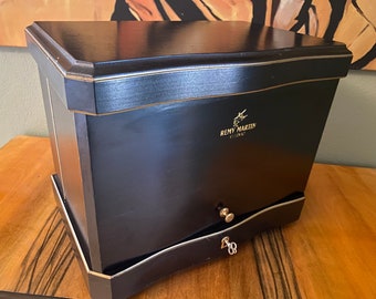 Remy Martin Vintage Display Cabinet Bar Mirror Box 70s Vintage