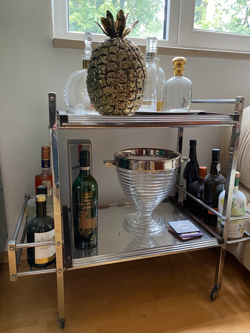 1970s Pineapple Ice Bucket Gold Vintage Hollywood Regency Turnwald Etsy