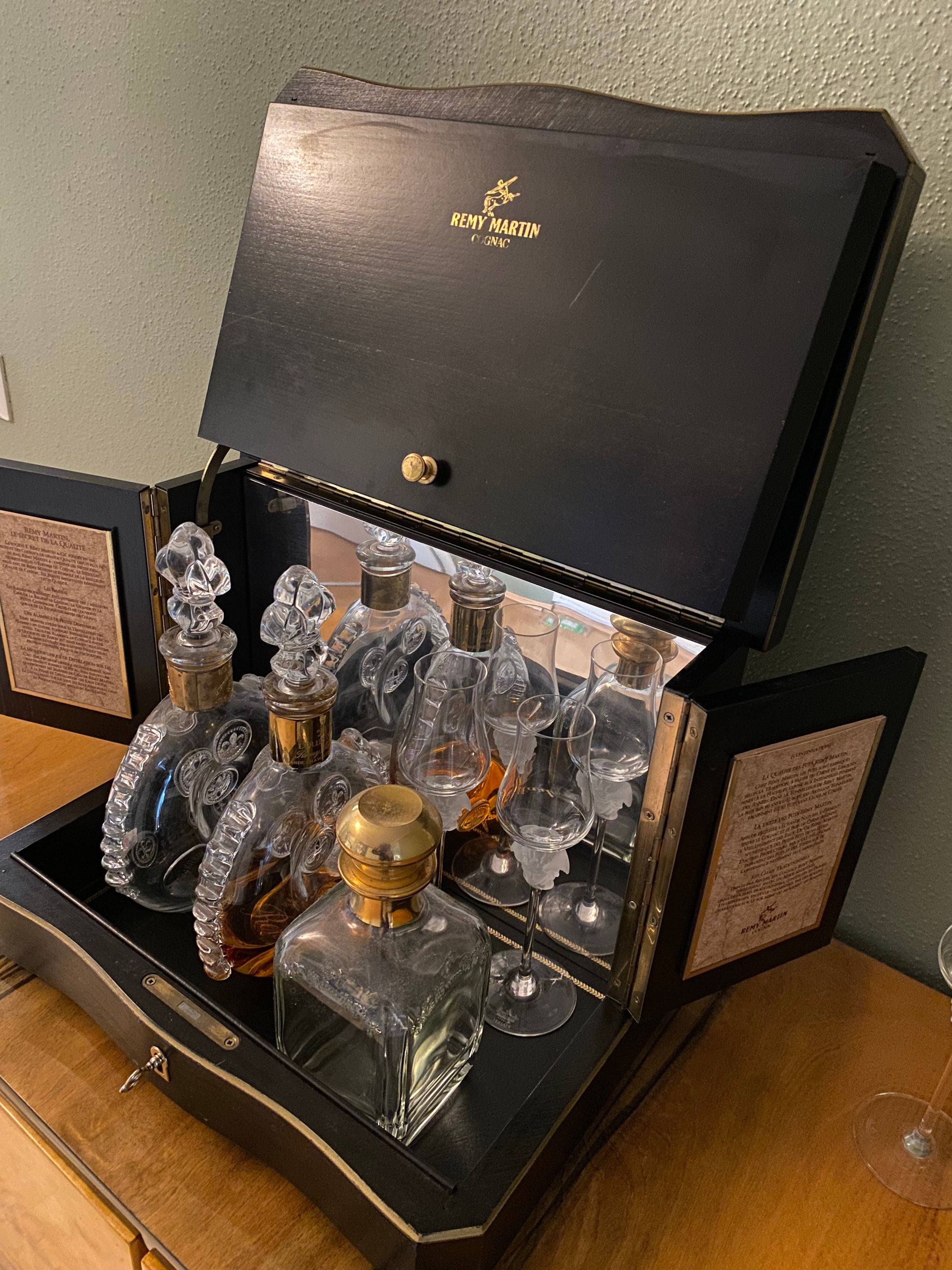 レミーマルタン　ディスプレイ Remy Martin Vintage Display Cabinet Bar Mirror Box 70s