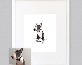 Retrato de mascota personalizado.  Retrato de perro personalizado. Retrato de gato. Hecho a pedido. Personalizada. Entrega digital. Regalo