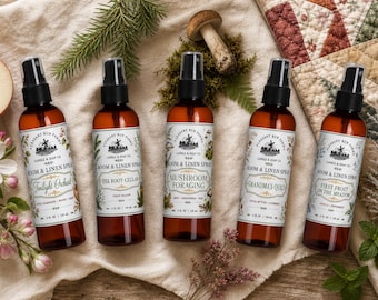 Farmhouse Room Spray Set | Cottagecore Autumn Fragrance Sampler (5 Scents)