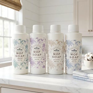 Scented Mop Soap Sample Bundle | Streak-Free, Concentrated Formula| Luxury Floor Cleaner| Farmhouse Cleaning Collection