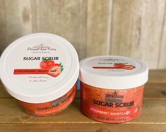 Strawberry Shortcake Shea Sugar Scrub | Exfoliating Body Scrub