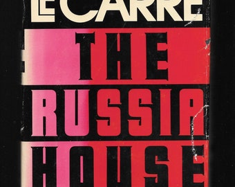 The Russia House by John le Carre (1989 Hardcover with Torn Dust Jacket) Book of the Month Club Edition    **  Free Shipping  **