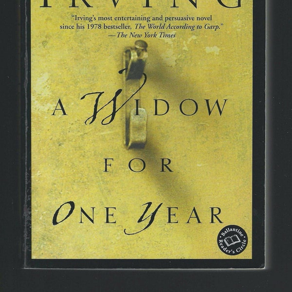 A Widow For One Year: A Novel by John Irving (1999 Trade Paperback)  **  Free Shipping  **