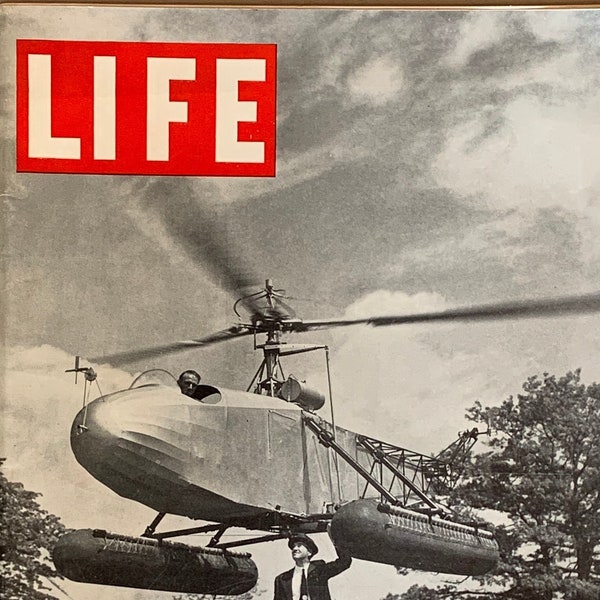 Life Magazine (June 21, 1943) World War Two, Sikorsky Helicopter, Zoot-Suit Riots, Navy Wives     ** Free Shipping **