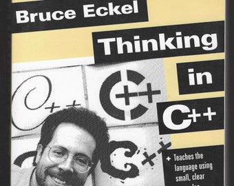 Thinking in C++ by Bruce Eckel (1995 Oversized Softcover) C++ Programming Guide  **  Free Shipping  **