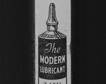 Lubriplate: The Modern Lubricant (1960's?) 49.6 Grams Unused Tube and Box "Aero"  Vintage "Prevents Wear and Corrosion" ** Free Shipping  **