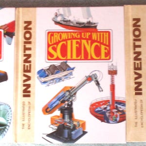 3 Volumes of &quot;Growing Up With Science: The Illustrated Encyclopedia of Invention&quot; (1990 Hardcover) Volumes 4, 14, and 26 ** Free Shipping **