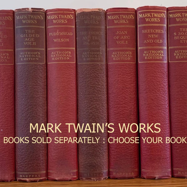 Mark Twain: The Writings Of Mark Twain / Author's National Edition (1899-1911 Hardcover)  **  Free Shipping  **