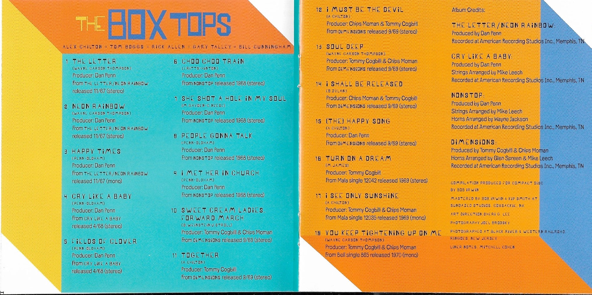 Used CD: the Box Tops “best of the Box Tops” (1996 Arista Masters) the ...