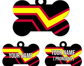 Rubber Pride Pride Flag Pet ID Tag