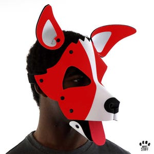 Red Benson Pup Hood