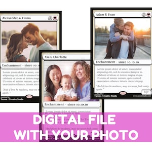 MTG card personalised photo nerd anniversary - DIGITAL FILE -