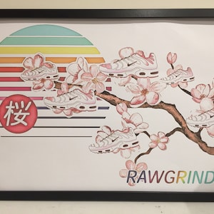 Rawgrind x Nike TN &#39;Sakura&#39; A2 print