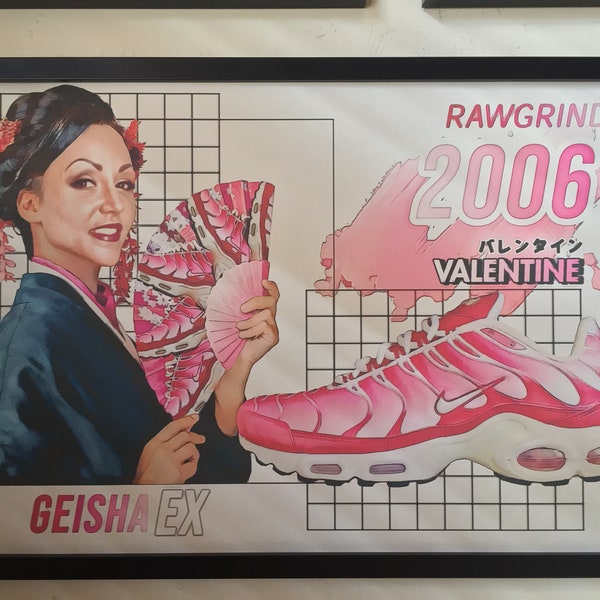 Rawgrind x Nike TN ZERO 'Geisha EX' A2 Print