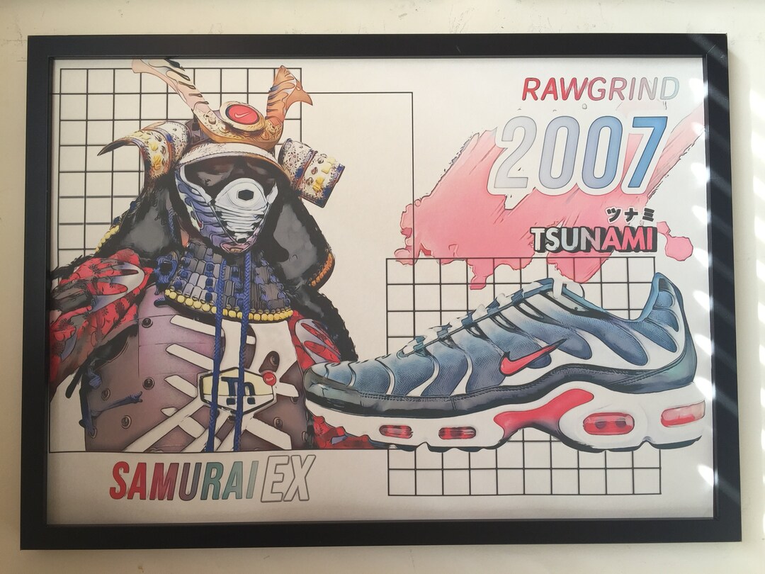 Rawgrind X Nike TN ZERO 'samurai EX' A2 Print - Etsy