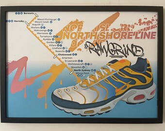 Rawgrind X Nike TN ZERO 'sakura EX' A2 Print - Etsy