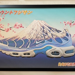 Rawgrind x Nike TN Series 6 - Stage Mix &#39;Mt Fuji&#39; A2 Print