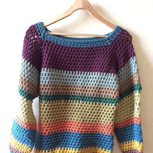 The 24hr Top Down Jumper Pattern - Etsy
